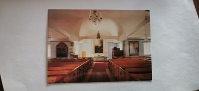 Houtskärs Santa Maria kyrka, byggd 1703, Altartavlorna...