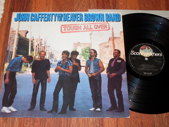 JOHN CAFFERTY - Tough All Over - LP 1985 pop rock EX-