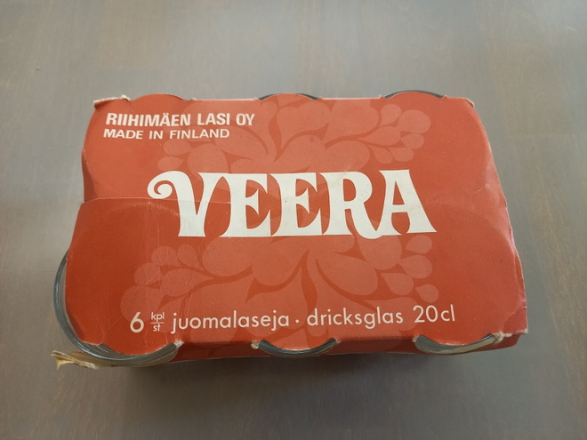 Riihimäen lasi: Veera juomalasit 6 kpl