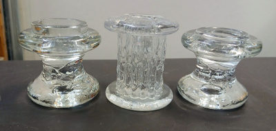 Iittala ja Kosta Boda kynttilänjalat 3kpl