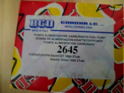 Polttoainepumppu Ford Escort, Fiesta, Orion BCD 509-2645