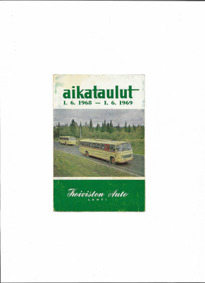 Aikataulut, Koiviston Auto, 1968-69