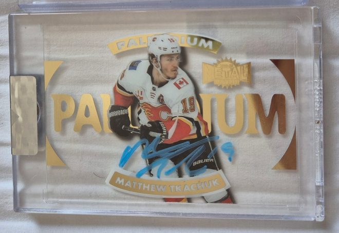 2019-20 UD Clear cut Palladium Matthew Tkachuk