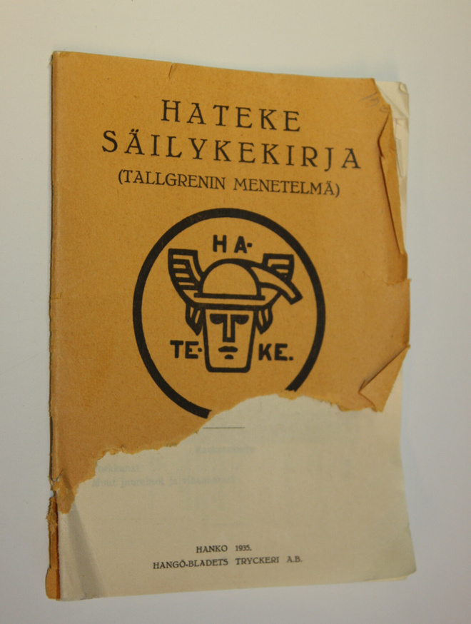 H. Tallgren : Hateke säilykekirja : Tallgrenin menetelmä