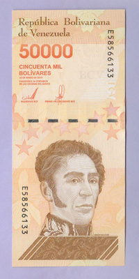 Venezuela 50000 Bolivares v.2019 UNC P-111