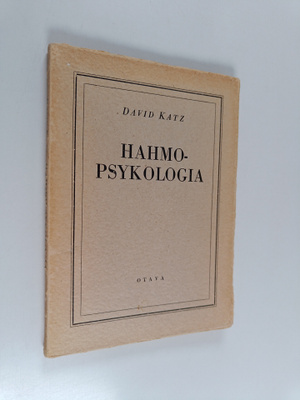 David Katz : Hahmopsykologia