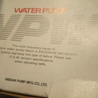 Mitsubishi Galant ja Pajero Vesipumppu NPW M-15A, A-162. - pikkukuva 2