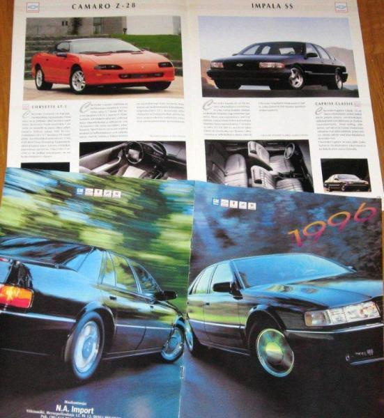 1996 Chevrolet, Cadillac jne esite - suom - 20 siv - Camaro