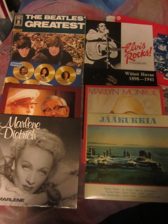 Levypaketti 8 kpl Marilyn, Marlene Dietrich, Georg Malmsten