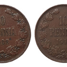 2x 10 penniä 1908 & 1910 - pikkukuva 1