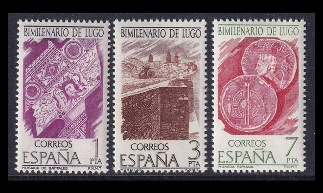 Espanja 2249-51 ** Lugon kaupunki 2000v (1976)
