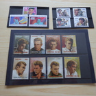 8 kpl James Dean ja 7 kpl Elvis Presley postimerkkejä MNH - pikkukuva 1