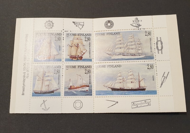 //  postimerkkivihko V35 laivat **, kannet mukana