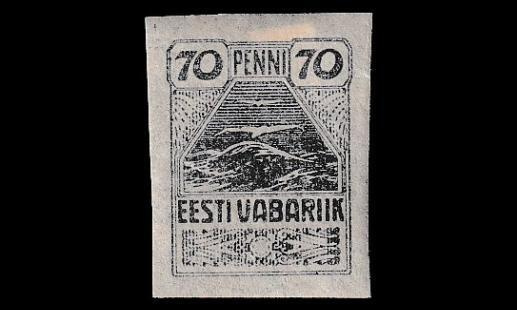 Eesti 11 * Käyttösarja symboli 70 P (1919)