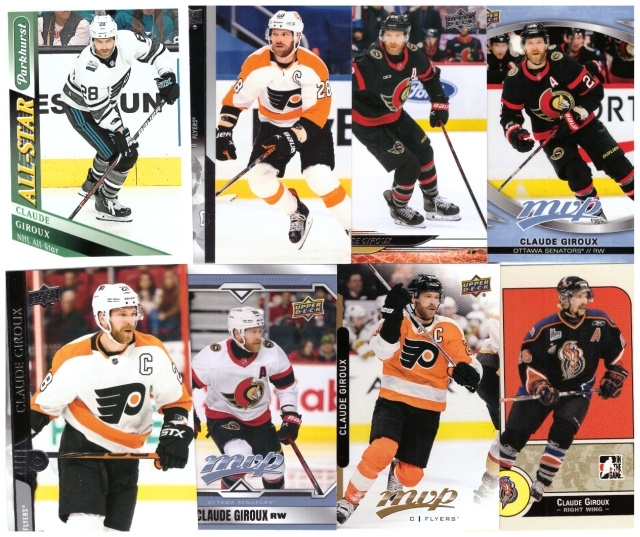 8 x CLAUDE GIROUX Flyers, Senators