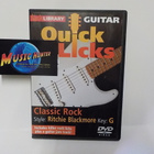 QUICK LICKS CLASSIC ROCK, STYLE: RITCHIE BLACKMORE UUSI DVD - pikkukuva 1