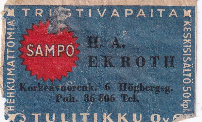 Helsinki, H. A. Ekroth Korkeavuorenk. 6    s111