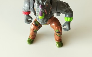 1991 TMNT Machine Gunnin' Rocksteady figuuri