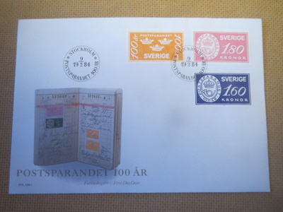 Ruotsi: FDC postisäästö 100 v.