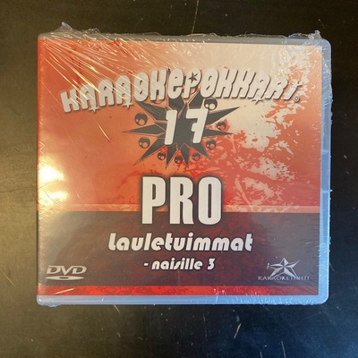 Karaokepokkari Pro 17 - Lauletuimmat naisille 3 DVD (UUSI)