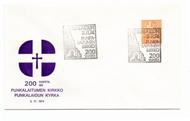 Punkalaidun: kirkko 200 vuotta (erikoisleima 2.11.1974)
