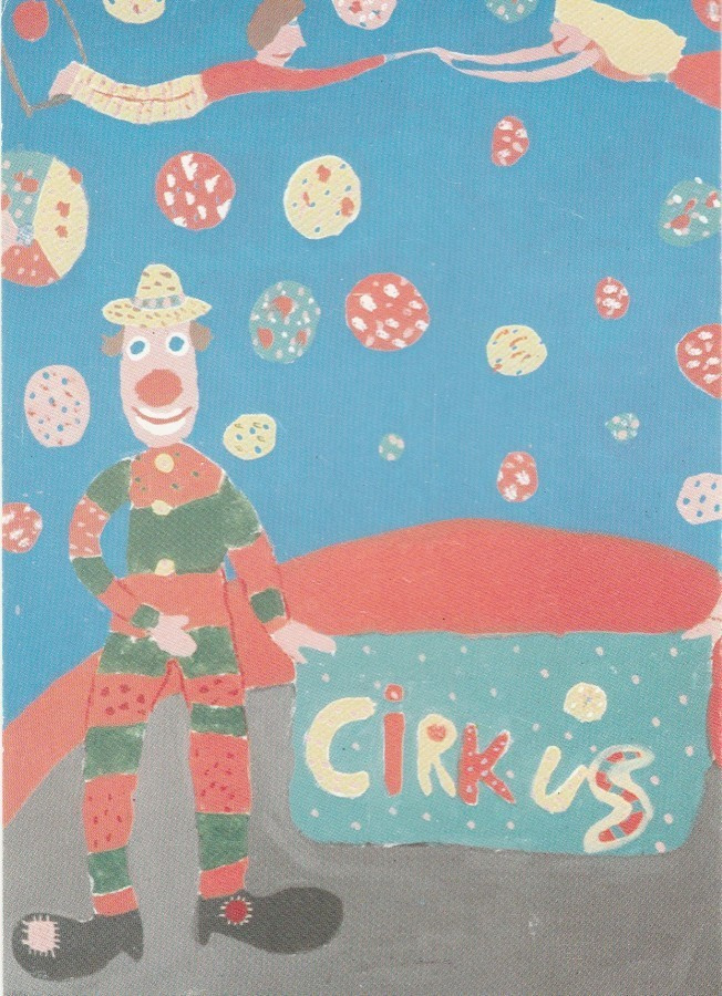 Postikortti, CIRKUS, Taiteilija Minna Boe v 1983
