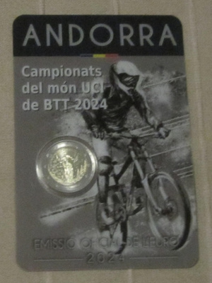 Andorra 2024 2,00 € - Maastopöyräilyn MM (UNC, Coincard)