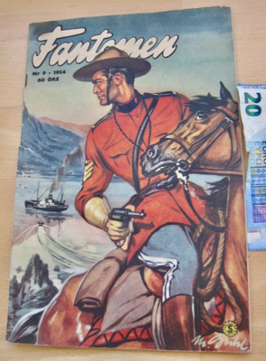 VANHA Lehti Fantomen N 9 1954