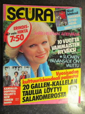 SEURA LEHTI 18 / 1983 42 V. TAKAA SISÄLLYSLUETTELO KUVISSA