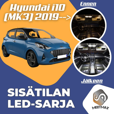 Hyundai i10 (MK3) Sisätilan LED-sarja 5-osainen
