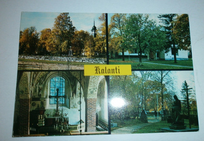 Kalanti, Kalannin kirkko, nelikuvakortti, p. 1984