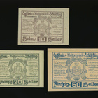 Itävalta Notgeld 10, 20, 50 Heller, Schörfling 1920 - pikkukuva 3