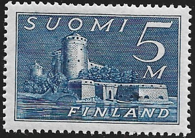 1930 M30 Olavinlinna 5 mk teräksensin ** LaPe 155 a LSP Lm3