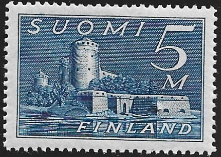 1930 M30 Olavinlinna 5 mk teräksensin ** LaPe 155 a LSP Lm3