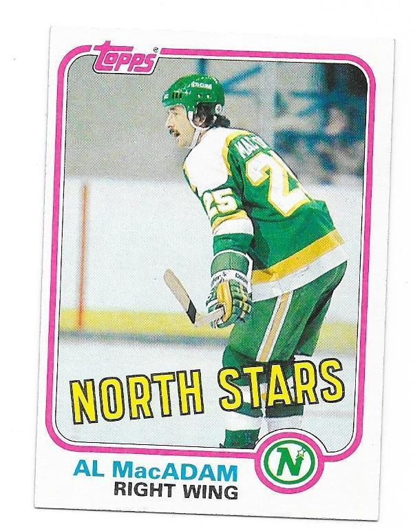 1981-82 Topps #107 Al MacAdam Minnesota North Stars