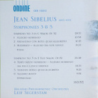 Sibelius : Symphonies 3 & 5 - pikkukuva 2