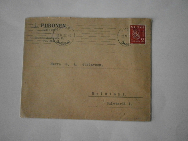 Viipuri, J. Piironen 12.5.1937