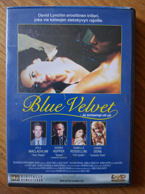 Blue Velvet - ja sinisempi oli yö (1986) DVD SUOMIJULKAISU