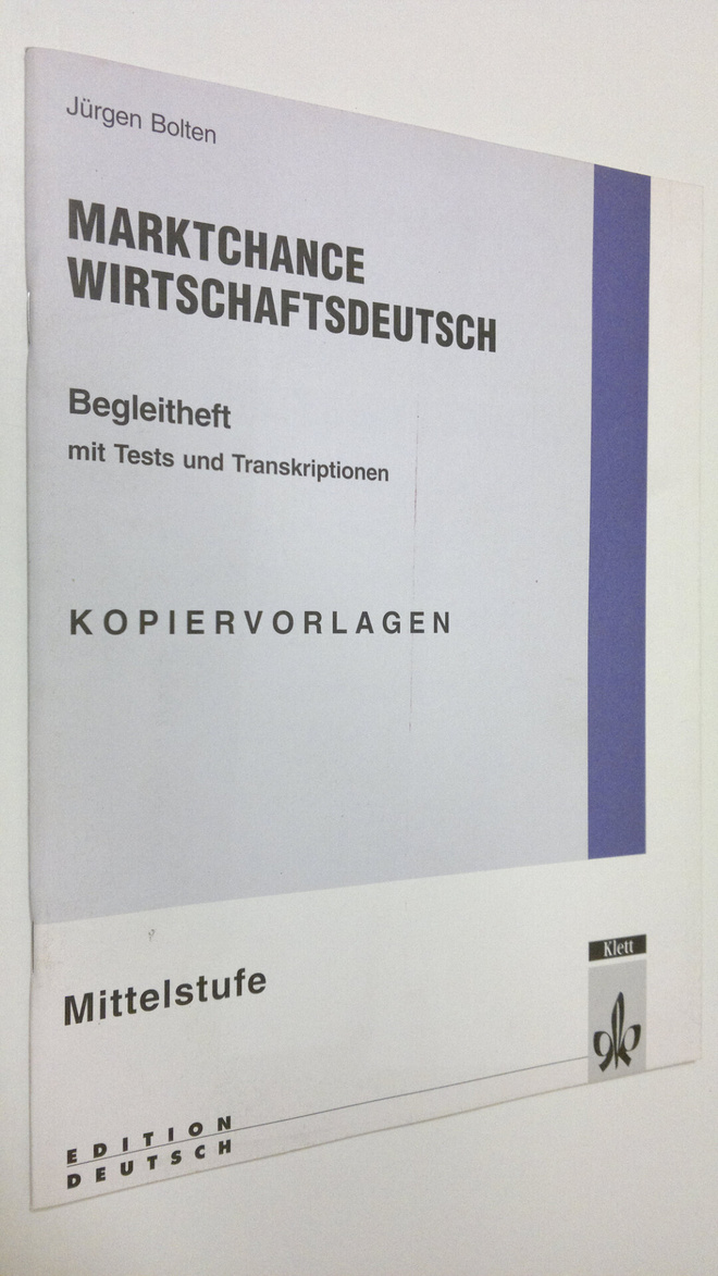 Jurgen Bolten : Marktchance wirtschaftsdeutsch - mittelst...