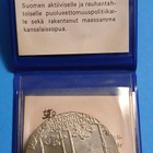 Hopeinen juhlaraha 10 mk vuodelta 1975 Kekkonen. - pikkukuva 2