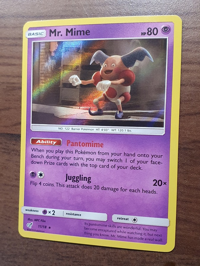 Pokemon Mr. Mime 11/18 Holo Rare