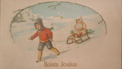 Vanha joulukortti