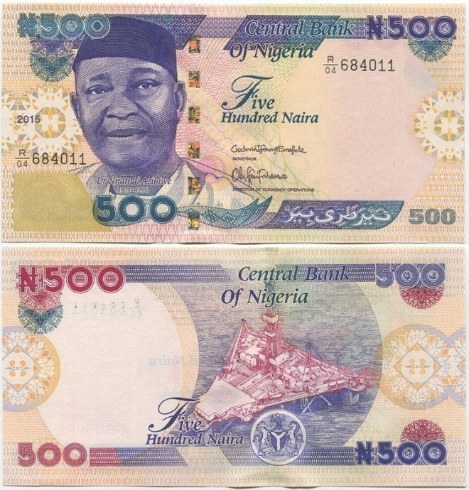 Nigeria 500 Naira 2015 (P-30 UUSI) UNC