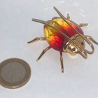 Swarovski 240363 Paradise Bugs Beetle Amazar fire opal mediu - pikkukuva 1