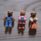 Kellogg´s muovifiguuri, Nalle/karhu, 3 kpl - pikkukuva 1
