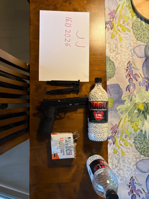 Airsoft ASG Duty One Blowback CO2 pistooli + muuta
