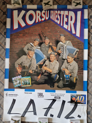 Korsuorkesteri keikkajuliste 60×42cm