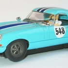 Carrera Jaguar E-type, turkoosinsininen autorata-auto, 1:24 - pikkukuva 1