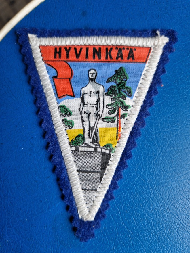 Hyvinkää vintage kangasmerkki