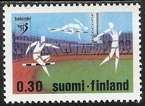 1971 Yleisurheilun EM-kilpailut 0,30 mk ** LaPe 693